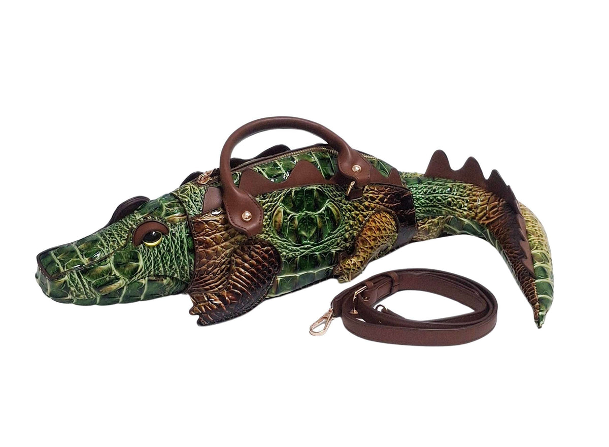 Gettie The Gator Green All Body Purse