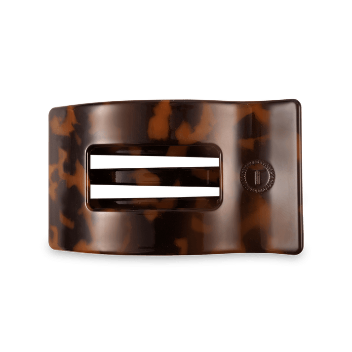 Teleties Rectangle Flat Hair Clip, Tortoise - Little Miss Muffin Children & Home