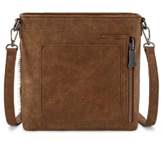 Brown Western Hair-On Cowhide Crossbody