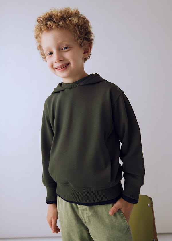 Mayoral Usa Inc Pullover Hoodie in Olive - Little Miss Muffin Children & Home