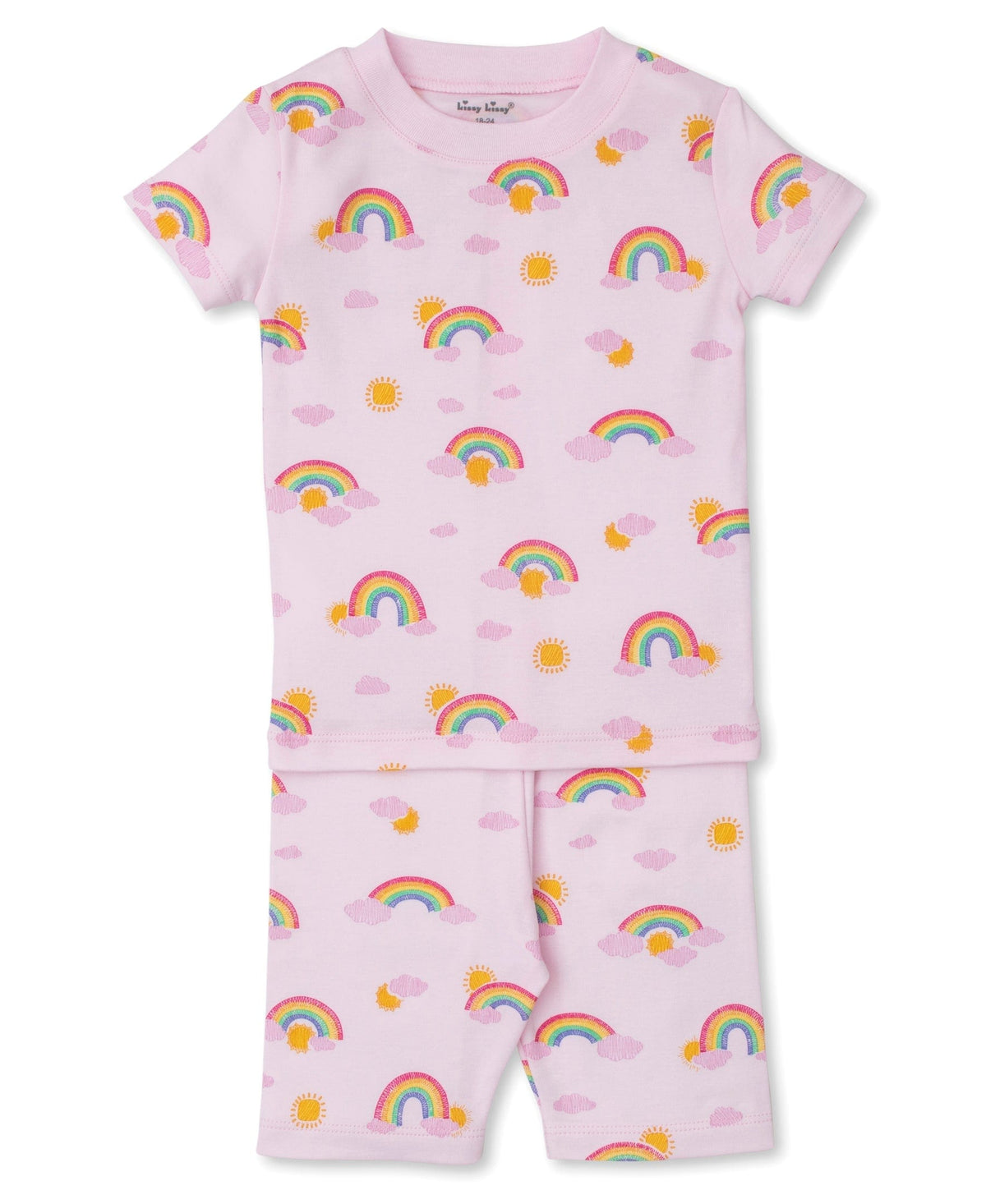 Kissy Kissy Kissy Kissy Short PJ Set Snug Print PJs Sunshine Rainbows - Little Miss Muffin Children & Home