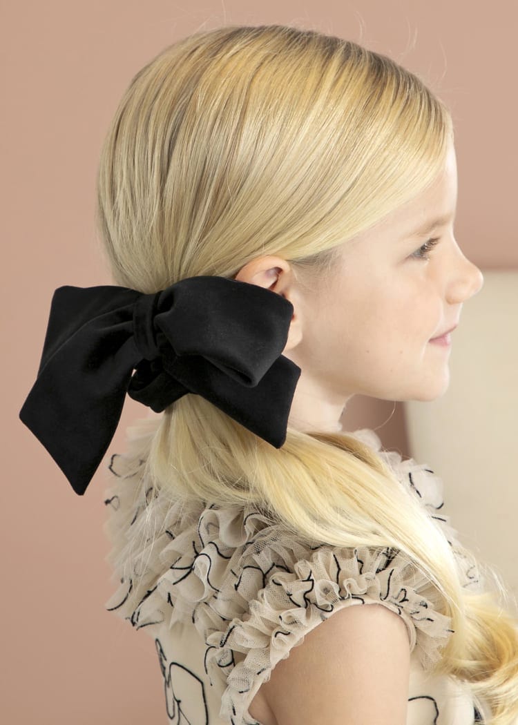 Abel & Lula Abel & Lula Velvet Bow Scrunchie - Little Miss Muffin Children & Home