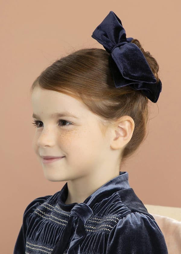 Abel & Lula Abel & Lula Velvet Bow Scrunchie - Little Miss Muffin Children & Home