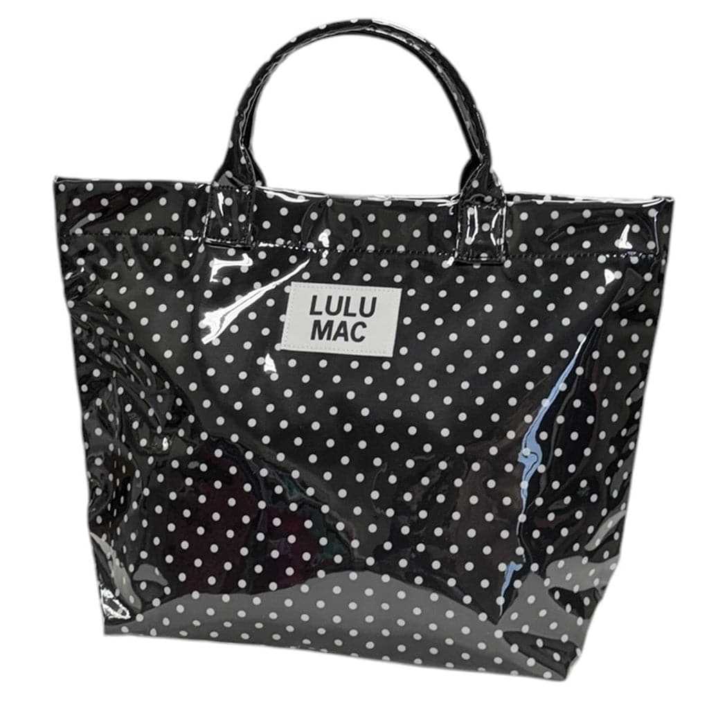 LM-BG-1003 Tote Bag Black/White Dot