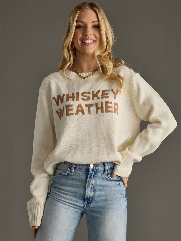 whiskey weather sweater for women