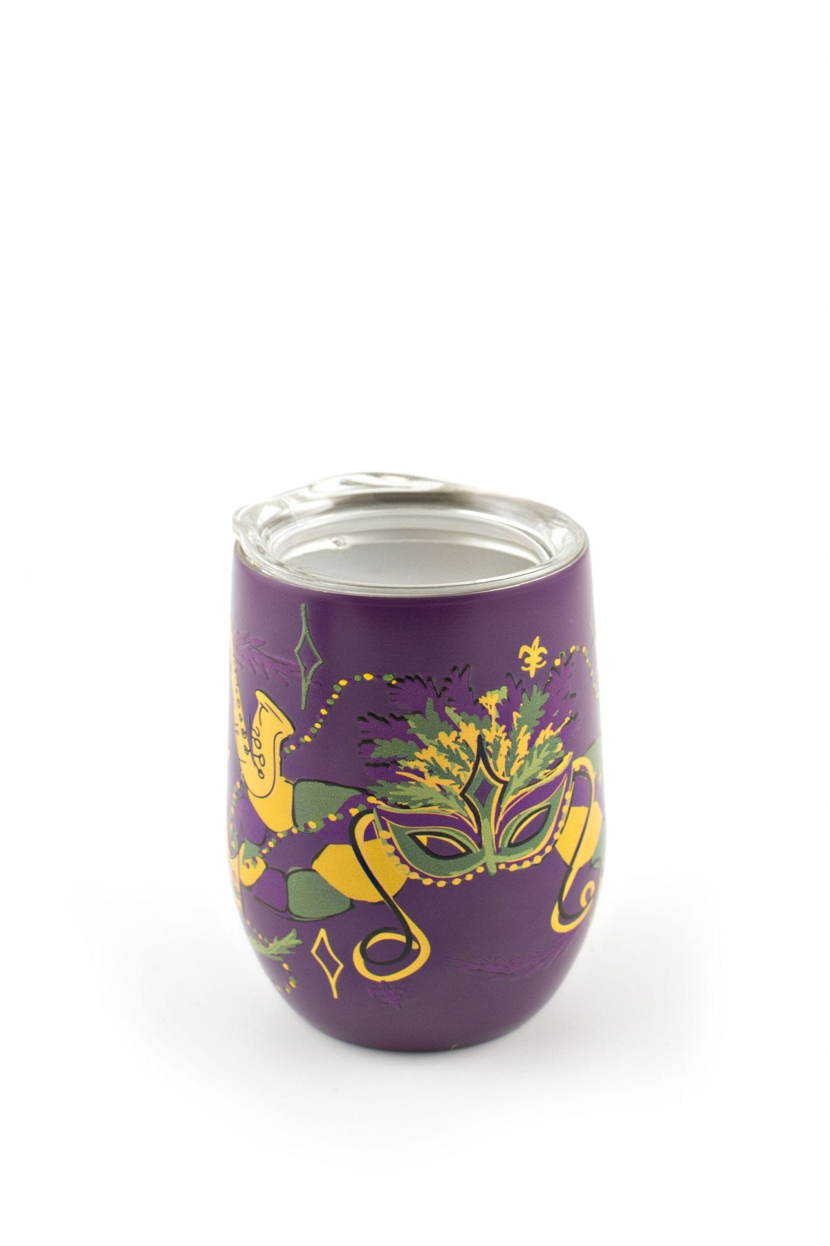 Second Line Ventures The Parish Line Mardi Gras Mask Wine Tumbler - Little Miss Muffin Children & Home