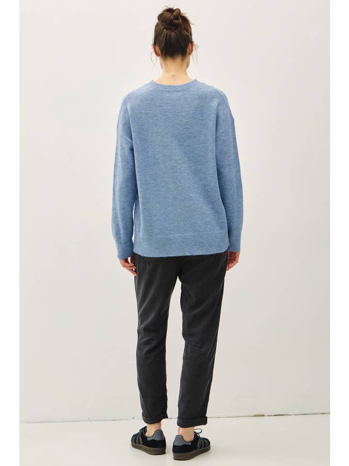 Wool Blend Ultra Soft Crewneck Classic Sweater