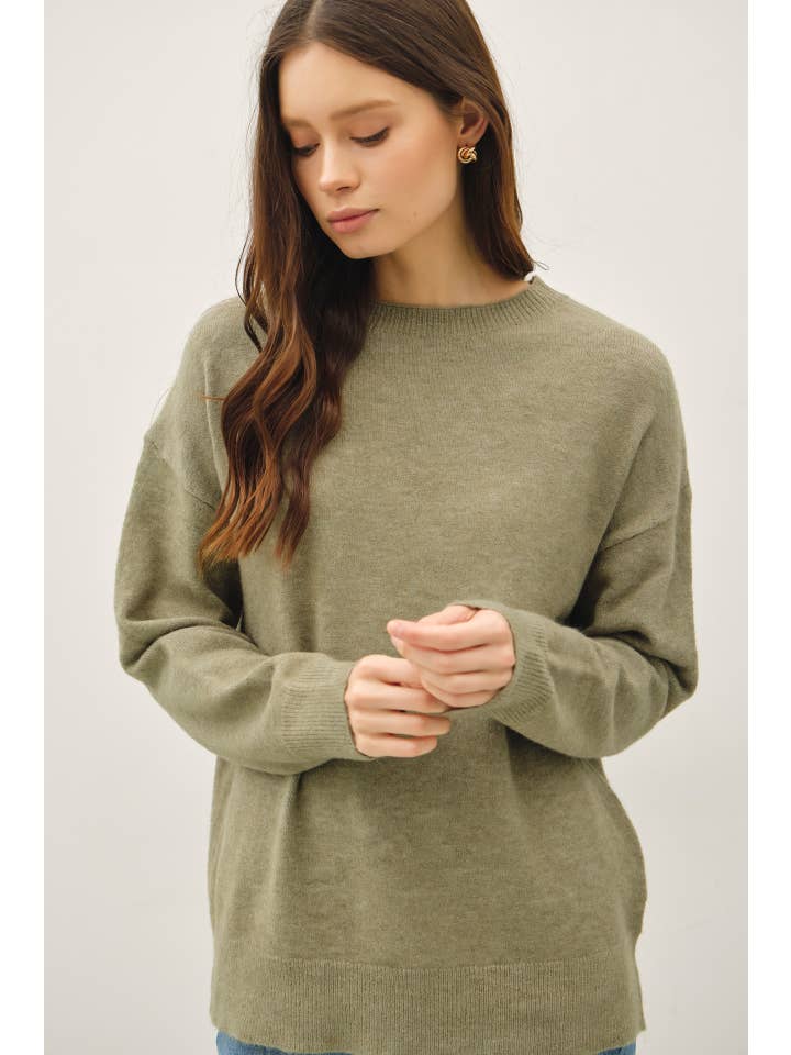 Wool Blend Ultra Soft Crewneck Classic Sweater