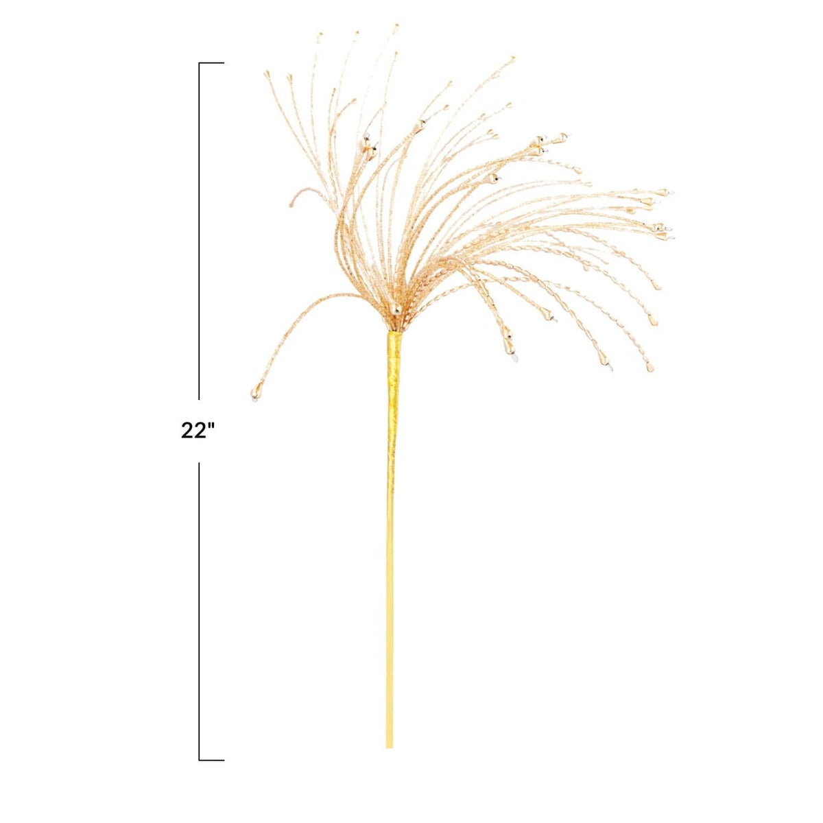 Creative Co-op Creative Co-op Metal & Glass Beaded Spray, Gold Finish - Little Miss Muffin Children & Home