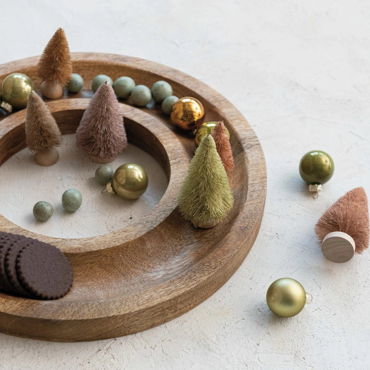 Creative Co-op Creative Co-op Circular Mango Wood Serving Tray - Little Miss Muffin Children & Home