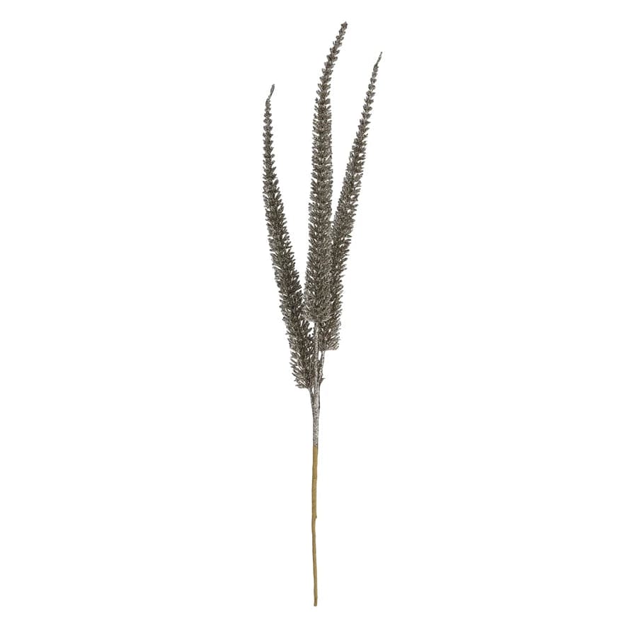 Creative Co-op Creative Co-op Leaf Spray with Glitter, Champagne Color - Little Miss Muffin Children & Home