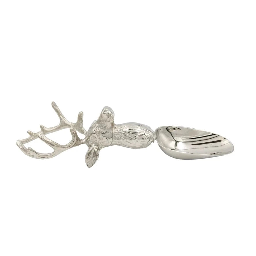 Silver deer-shaped spoon