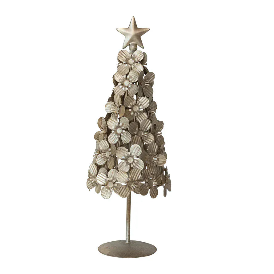 metal flower christmas tree