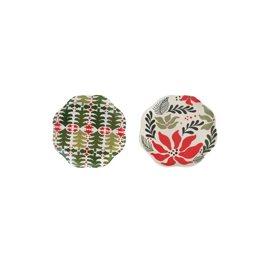 holiday melamine plate