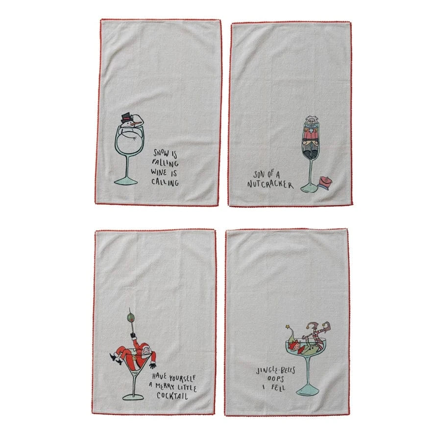 christmas tea towels