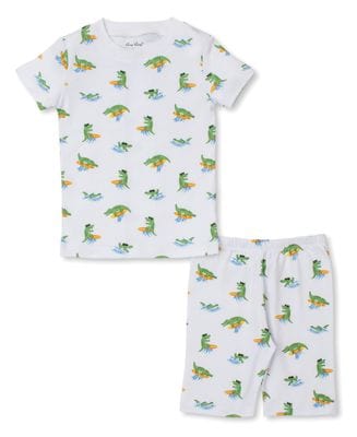 Kissy Kissy Kissy Kissy Short Pajama Set Snug Crocodile Capers Crew - Little Miss Muffin Children & Home