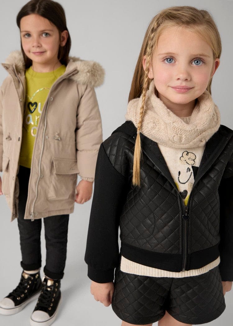 Mayoral Usa Inc Mayoral Quilted Zip-Up Hoodie Jacket - Little Miss Muffin Children & Home
