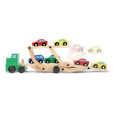 Melissa & Doug - Melissa & Doug Car Carrier Truck & Cars Wooden Toy Set - Little Miss Muffin Children & Home
