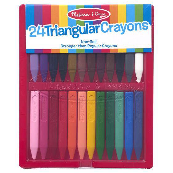 8 Color Premium Jumbo Triangle Crayons 24 Packs