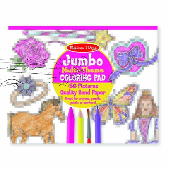 Melissa & Doug Melissa & Doug Jumbo Color Pad Pink - Little Miss Muffin Children & Home