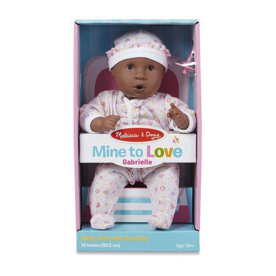 Melissa & Doug - Melissa & Doug Mine to Love - Gabrielle 12" Baby Doll - Little Miss Muffin Children & Home