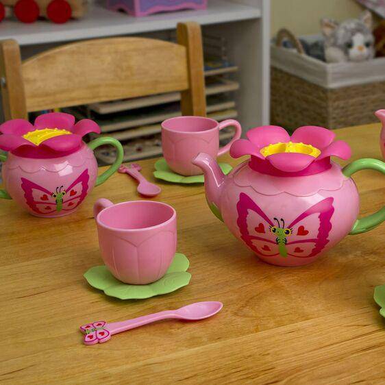 Melissa & Doug - Melissa & Doug Bella Butterfly Pretend Play Tea Set - Little Miss Muffin Children & Home