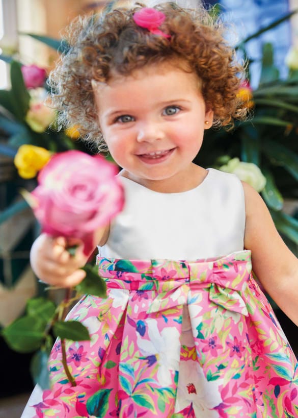 Abel & Lula Abel & Lula Combo Mikado Dress - Little Miss Muffin Children & Home
