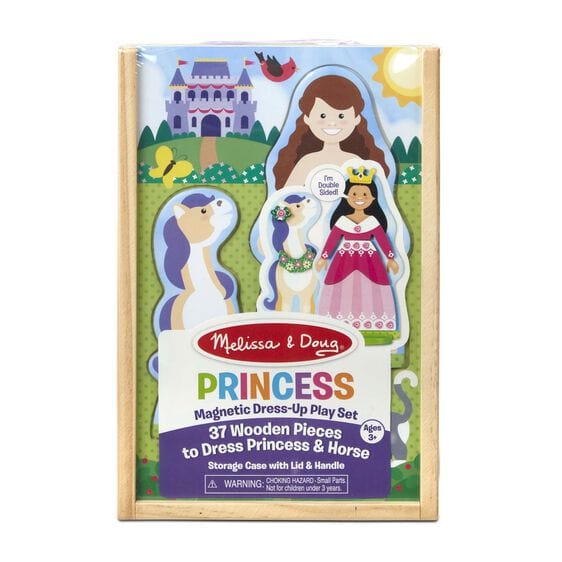 Melissa & Doug Disney Cinderella Magnetic Dress-Up Wooden Pretend Play Set  (30+ pcs) - Toys, Princess Dress Up Doll For Preschoolers And Kids Ages 3+