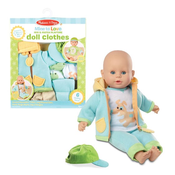 Melissa & Doug - Mine to Love Mix & Match Playtime Doll Clothes