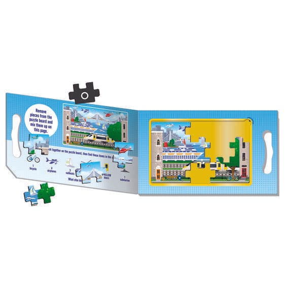 Melissa & Doug Take Along Magnetic Jigsaw Puzzles: Vehicles - Little Miss Muffin Children & Home