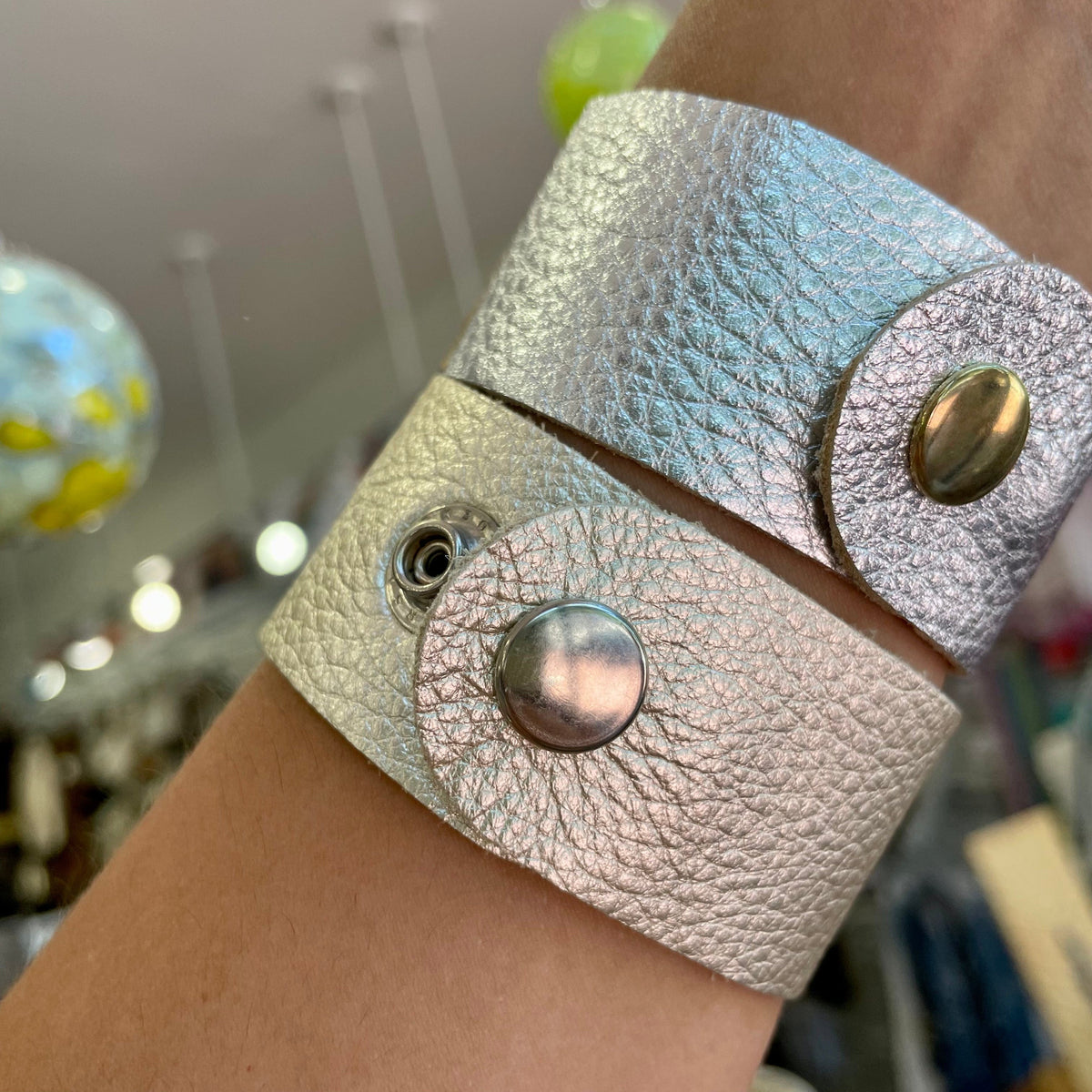 Lisa Devlin Designs Lisa Devlin Designs Virgo Leather Cuff - Little Miss Muffin Children & Home