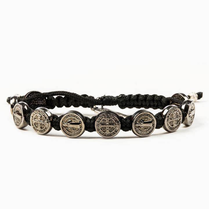 My Saint My Hero - My Saint My Hero Benedictine Blessing Bracelet with Jet Black Medals - Little Miss Muffin Children & Home