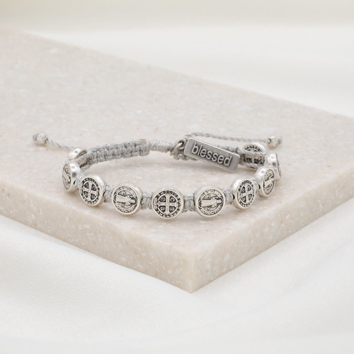 My Saint My Hero My Saint My Hero Blessings Of Joy Christmas Bracelet Metallic Silver - Little Miss Muffin Children & Home