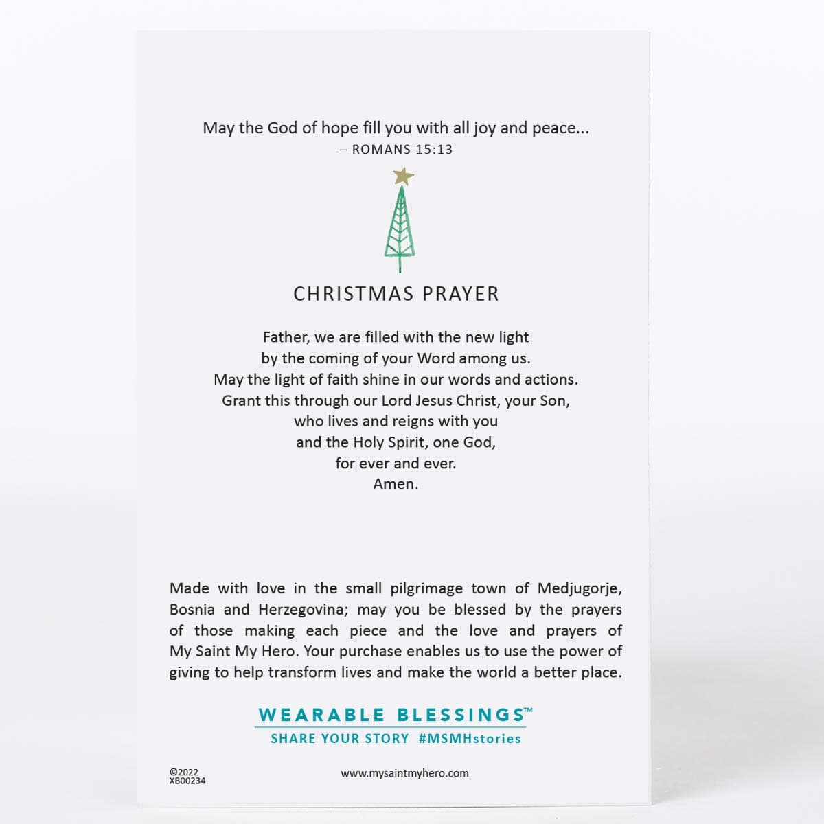 My Saint My Hero My Saint My Hero Blessings Of Joy Christmas Bracelet Metallic Silver - Little Miss Muffin Children & Home