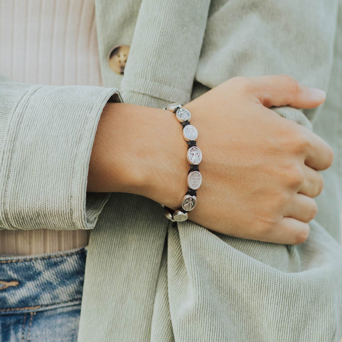 My Saint My Hero My Saint My Hero Divine Mercy Blessing Bracelet - Little Miss Muffin Children & Home