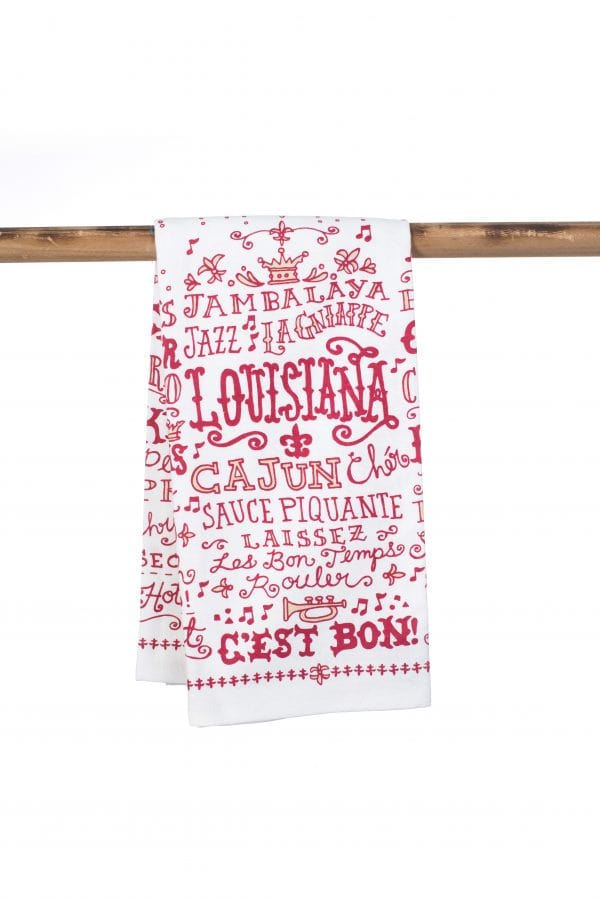 Second Line Ventures The Parish Line Louisiana Words Kitchen Towel - Little Miss Muffin Children & Home