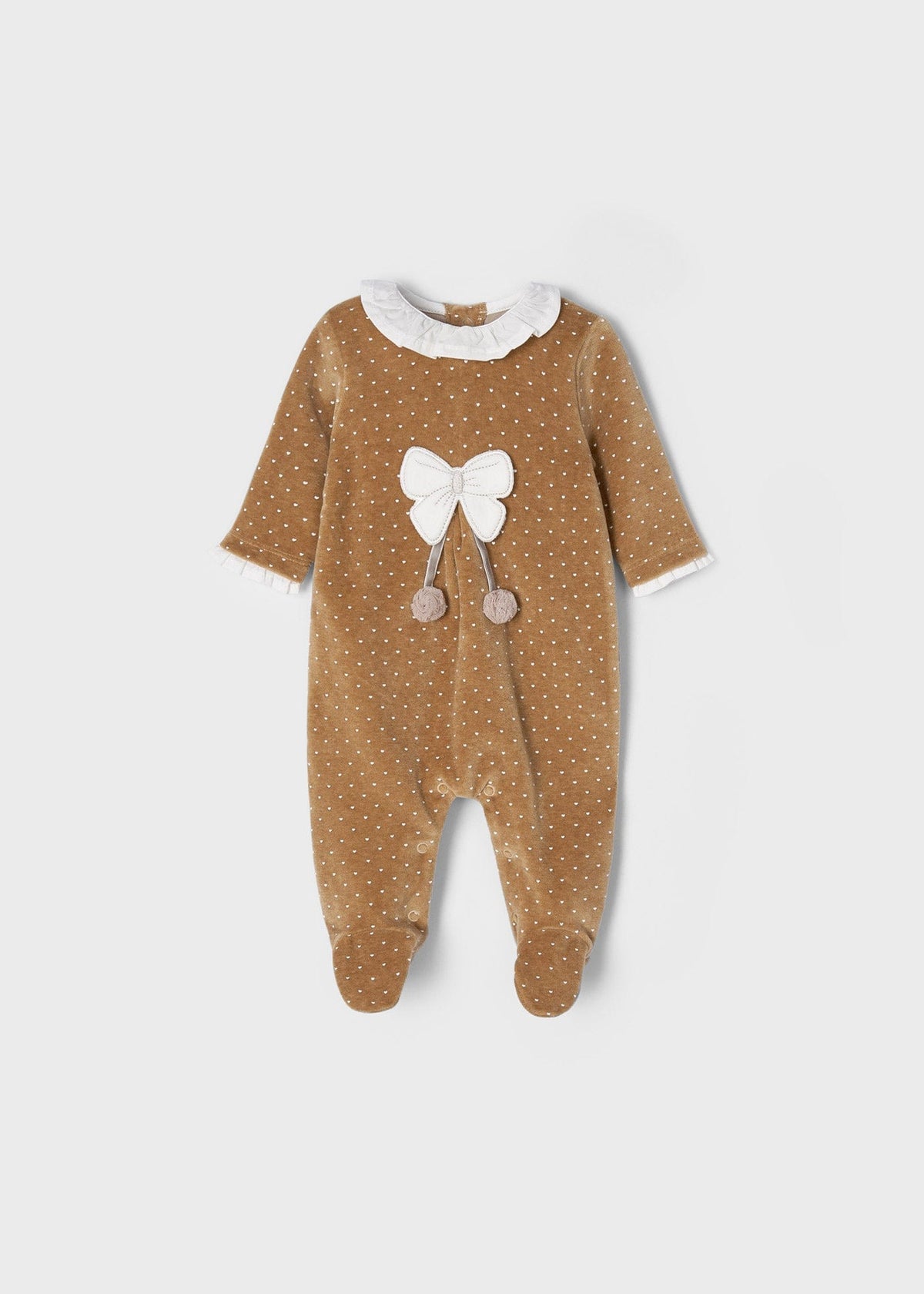 MAY - Mayoral Usa Inc Mayoral Velvet Footed Onesie - Little Miss Muffin Children & Home