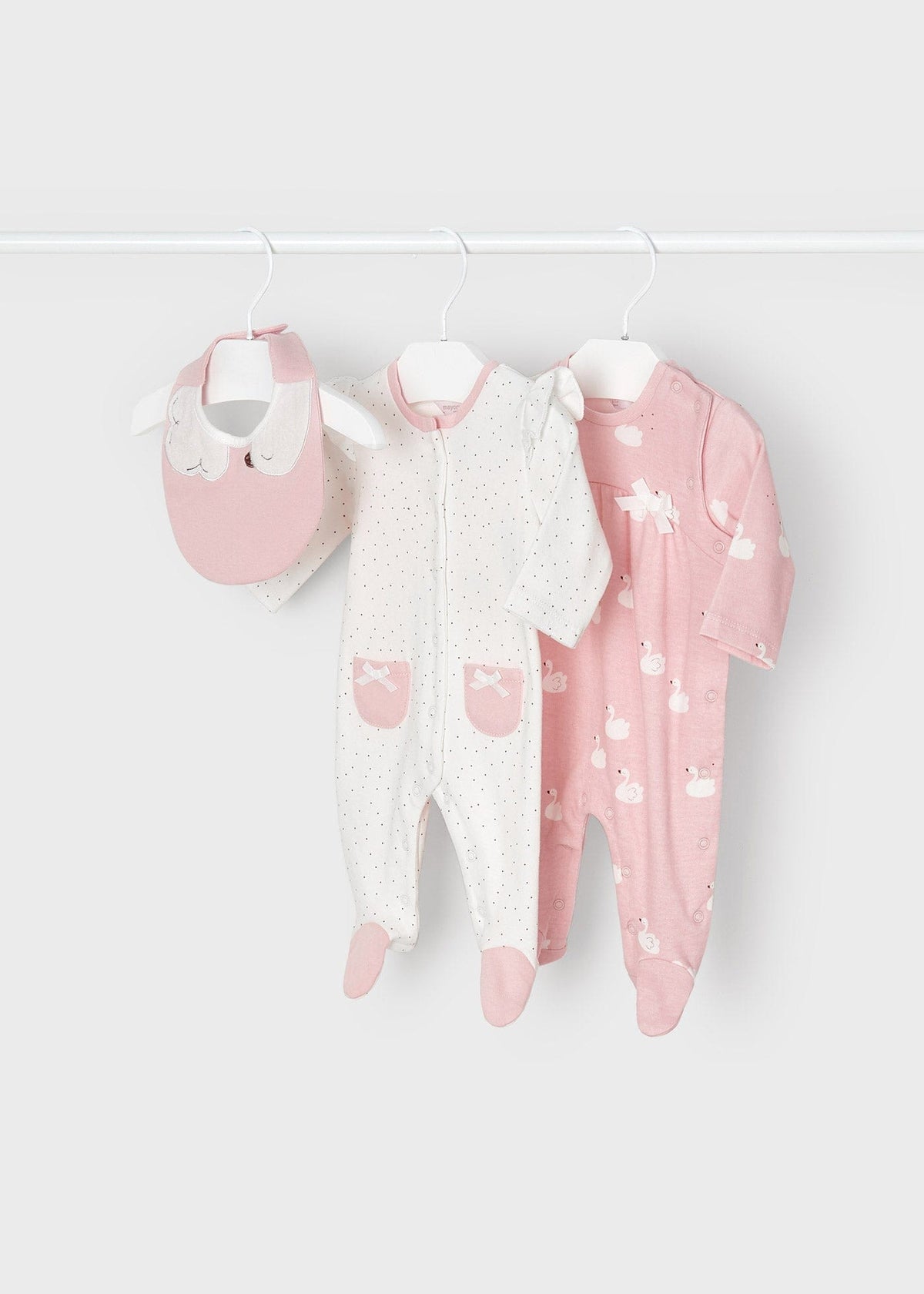 MAY - Mayoral Usa Inc Mayoral 2 Pack Romper & Bib Set - Little Miss Muffin Children & Home