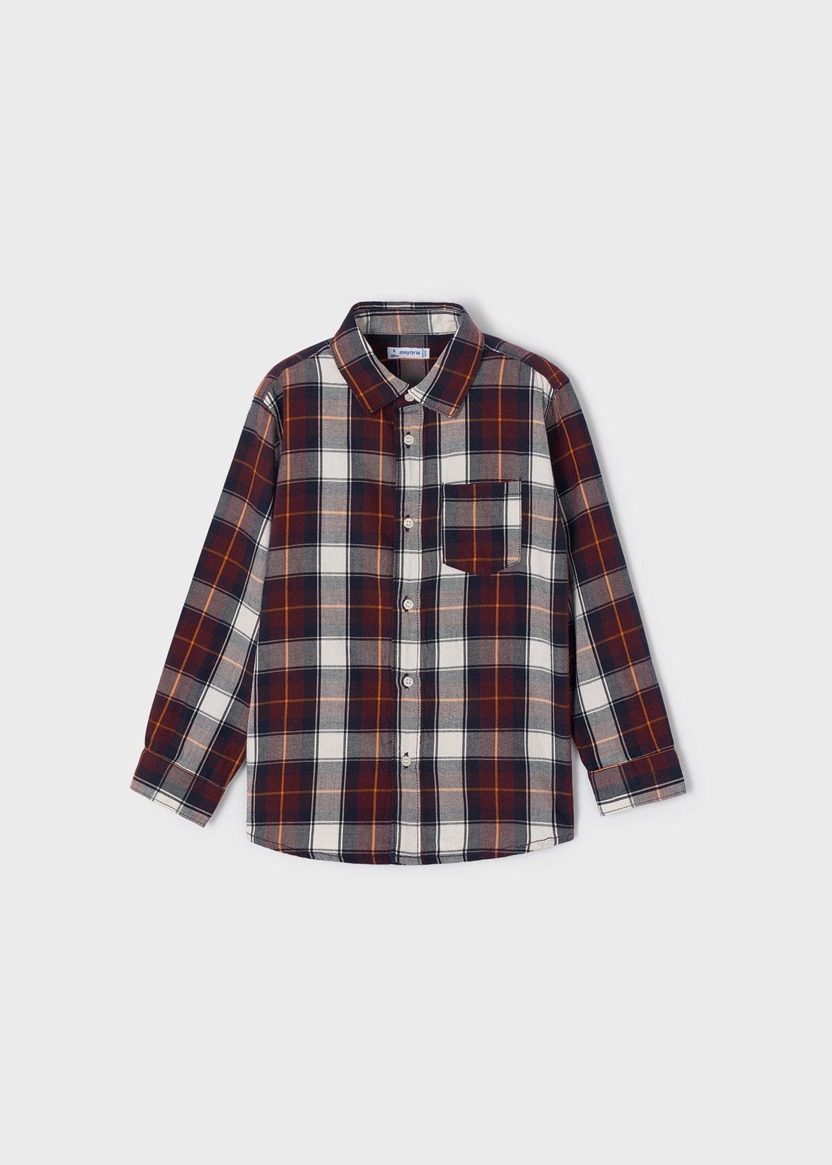 MAY - Mayoral Usa Inc Mayoral Longsleeve Checked Shirt - Little Miss Muffin Children & Home
