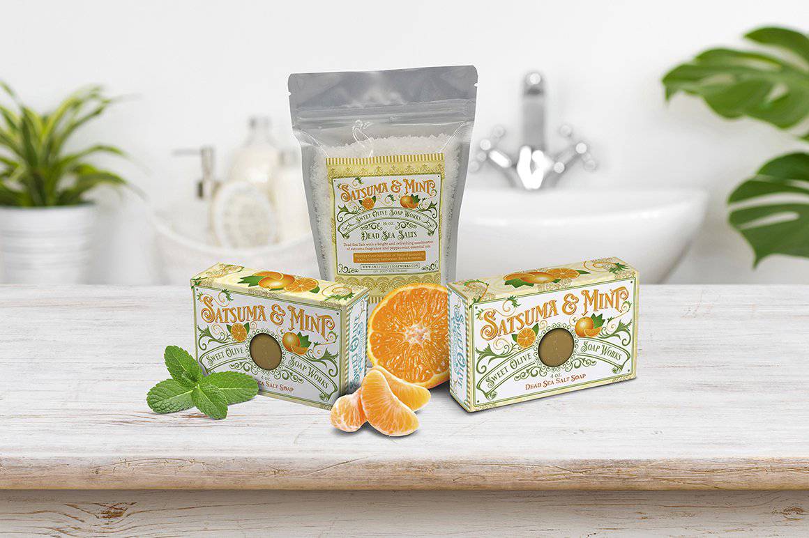 Sweet Olive Soap Works - Sweet Olive Soap Works Satsuma & Mint Dead Sea Bath Salt - Little Miss Muffin Children & Home