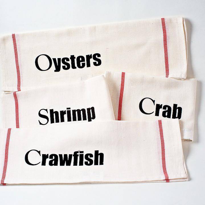 Nola Tawk - NOLA Tawk Set of 4 NOLA Seafood Dishtowels - Little Miss Muffin Children & Home