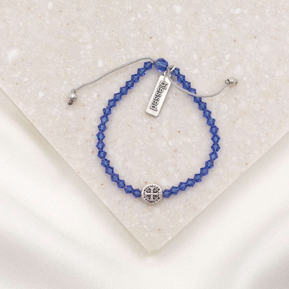 My Saint My Hero My Saint My Hero September Crystal Birthday Blessing Bracelet - Little Miss Muffin Children & Home