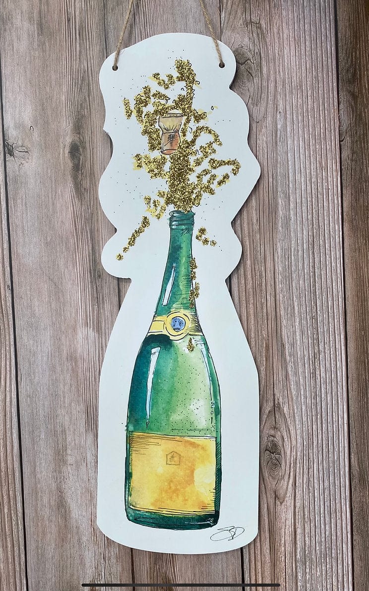 504 Funk 504 Funk Poppin' Bottles Champagne Door Hanger - Little Miss Muffin Children & Home