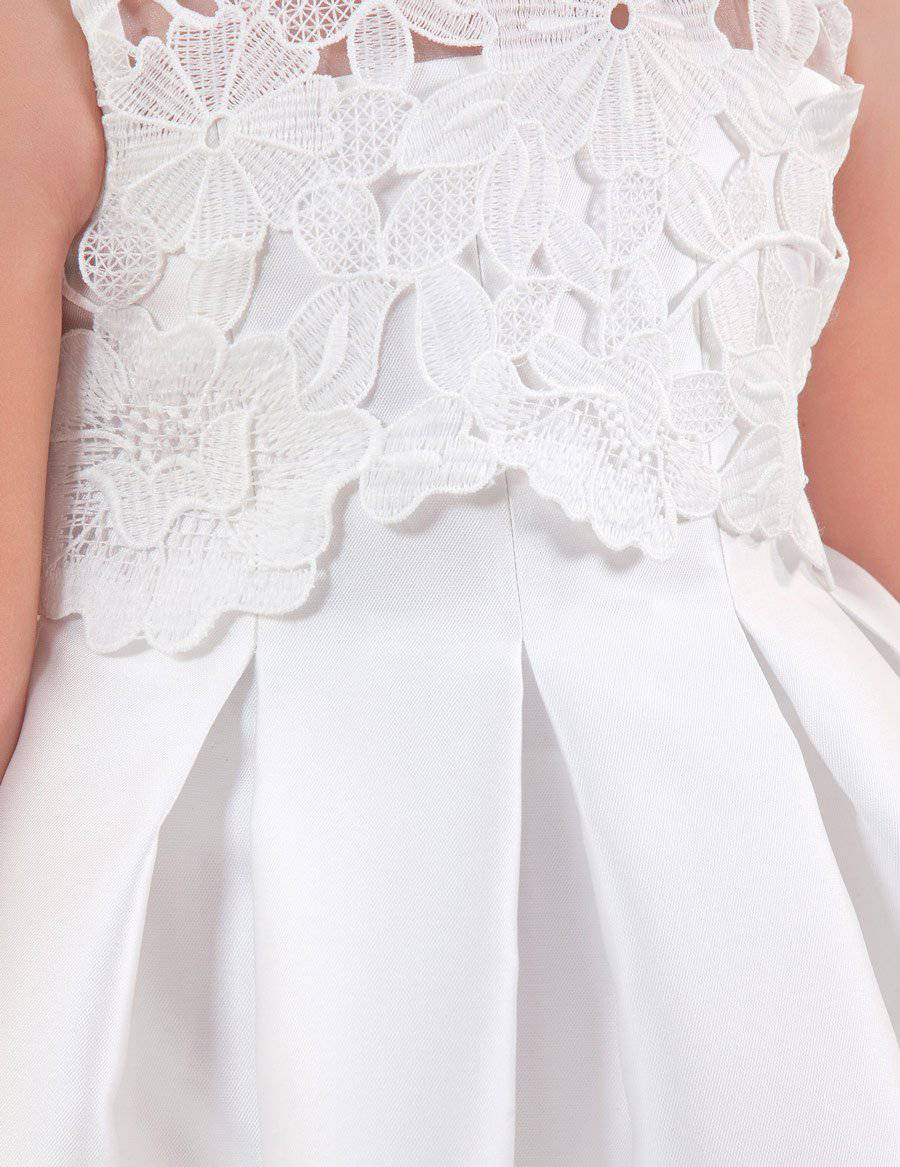 Mayoral - Mayoral's Abel & Lula Guipure Lace and Mikado Silk Dress - Little Miss Muffin Children & Home