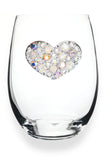 Queen Jewels Queen Jewels Multi Stone Heart Jeweled Stemless Wine Glass - Little Miss Muffin Children & Home