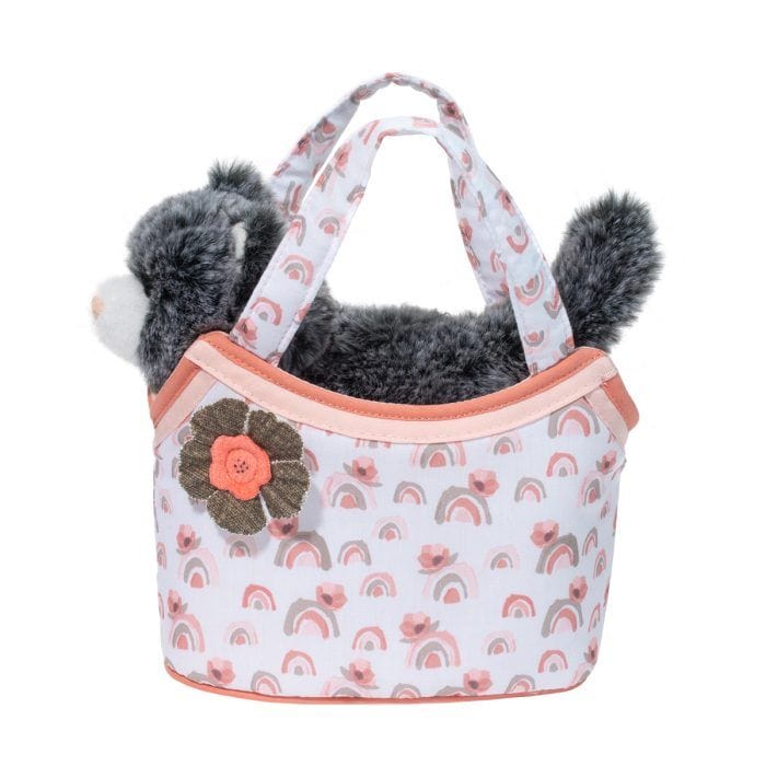 Douglas Toys Douglas Toys Watercolor Rainbow Sassy Sak with Gray Cat - Little Miss Muffin Children & Home