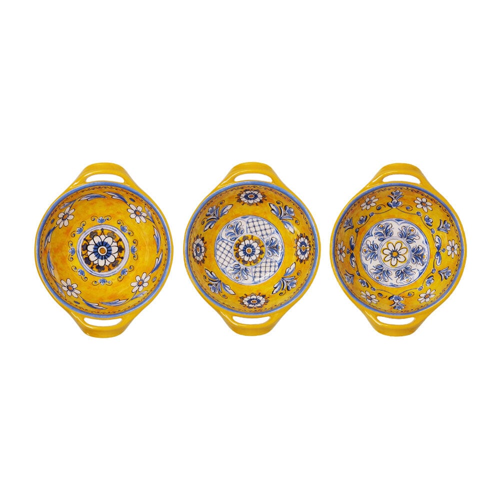 Le Cadeaux Le Cadeaux Mini Handled Bowls (Set of 3) - Little Miss Muffin Children & Home