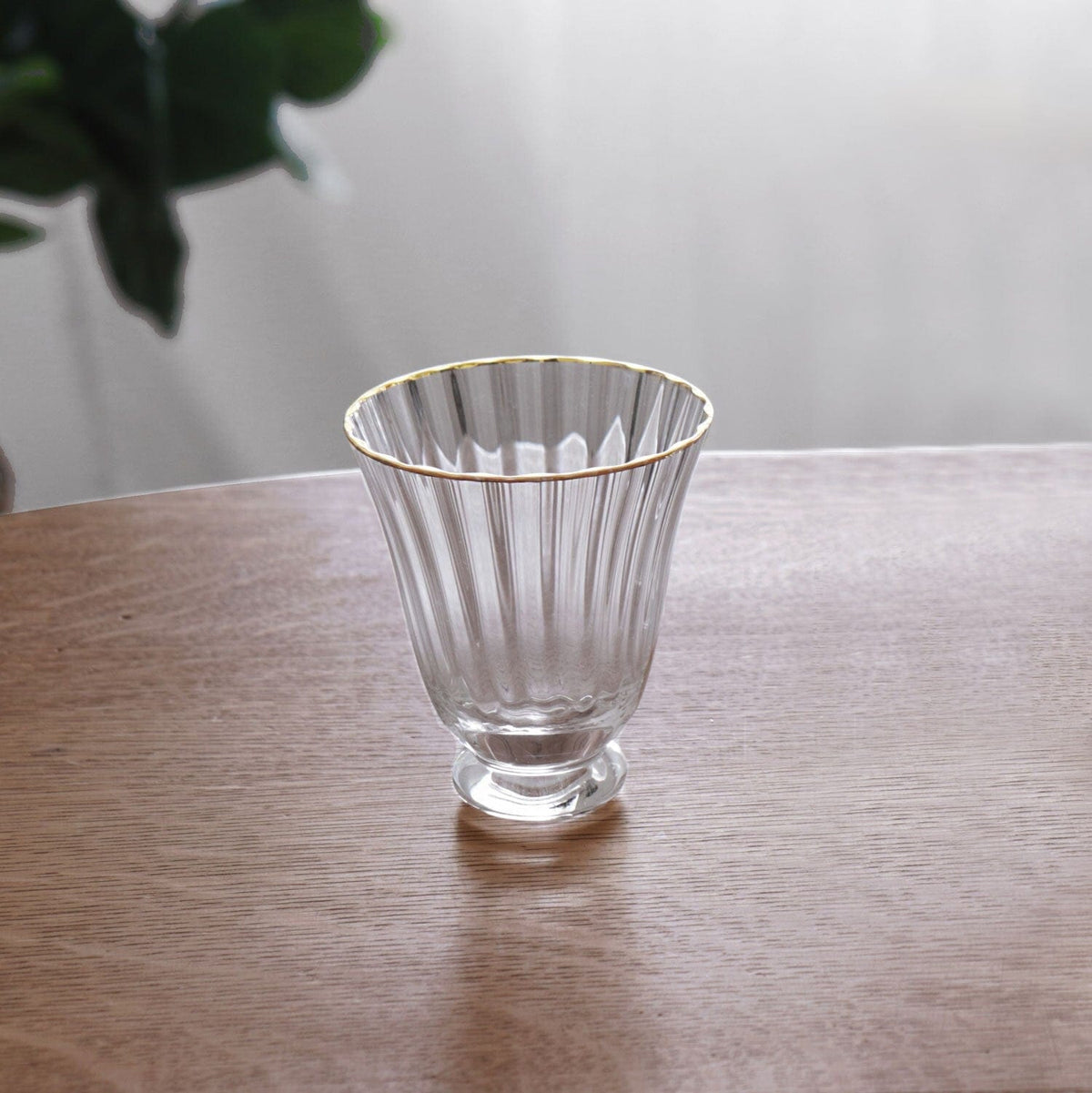 Beatriz Ball Beatriz Ball Audrey Gold Rim Stemless Drinking Glass Set of 4 - Little Miss Muffin Children & Home