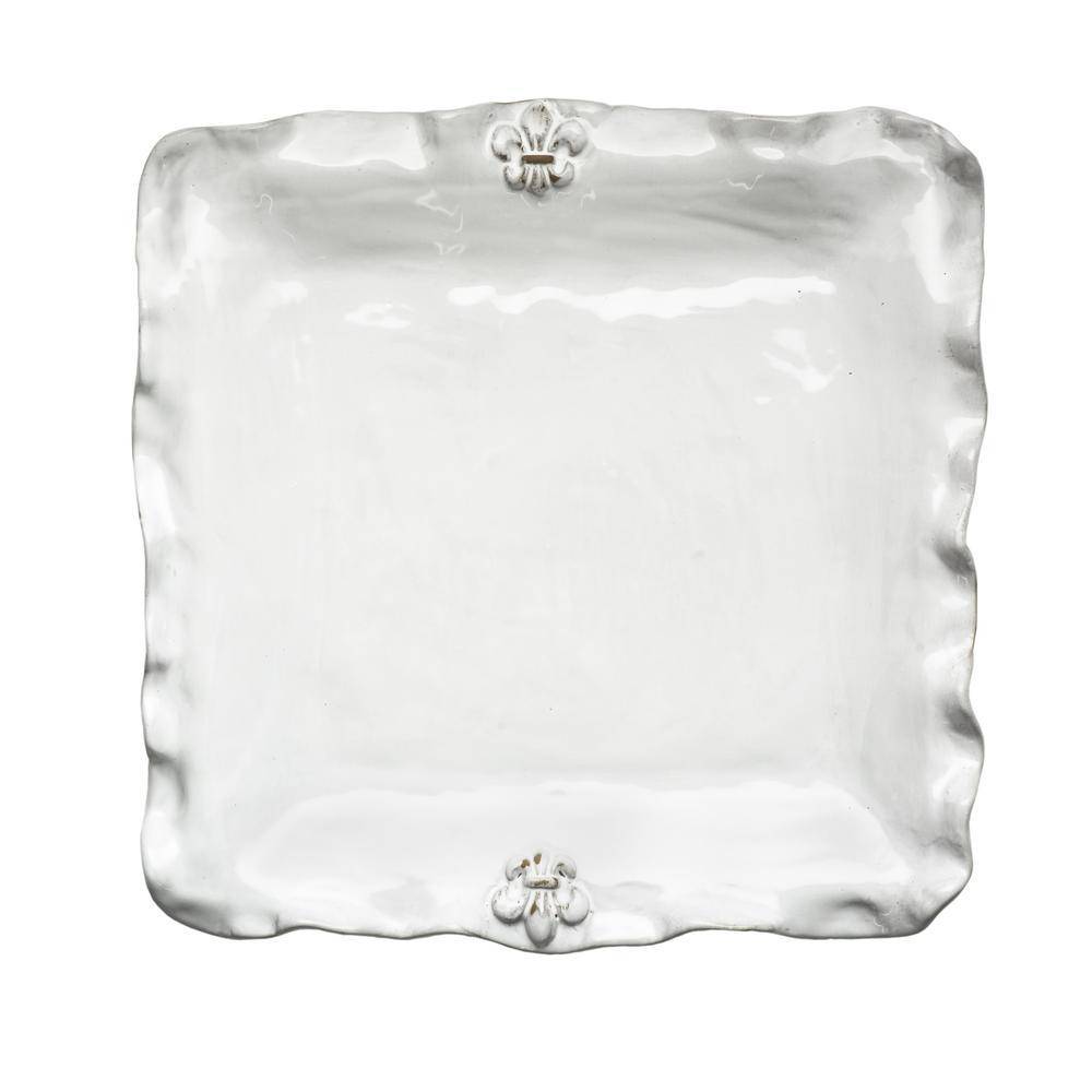 Abigails Home Decor - Abigails Fleur de Lis Square Platter - Little Miss Muffin Children & Home
