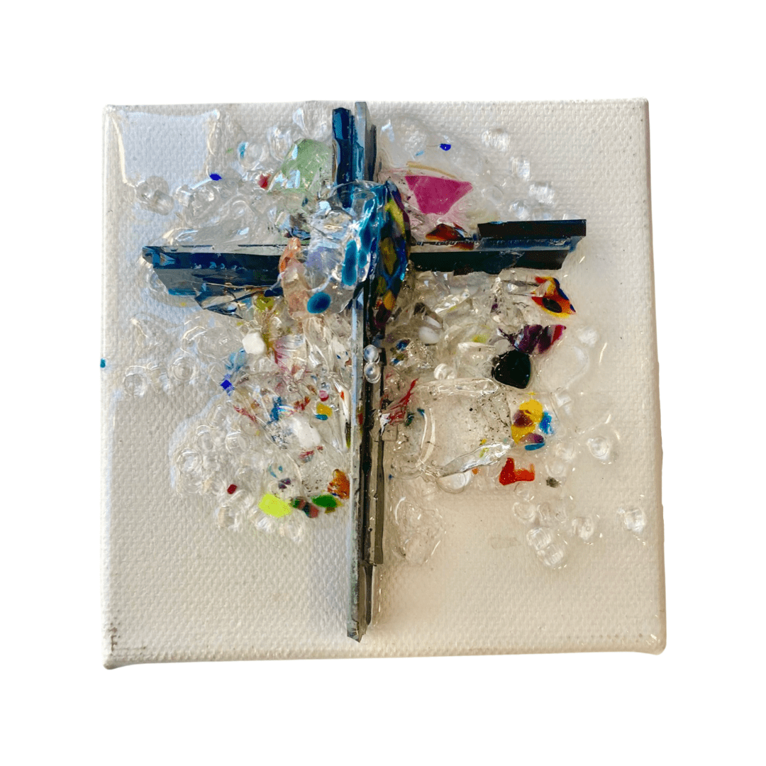 The Shard Shop Cross Small 4" X 4" - Little Miss Muffin Children & Home